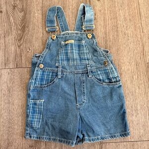 Vintage UFO jeans Kids Shorts Overalls size 3t